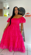Load image into Gallery viewer, Dress Midi Magenta
