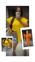 Load image into Gallery viewer, Blusa Sexy Sleveeless Yellow
