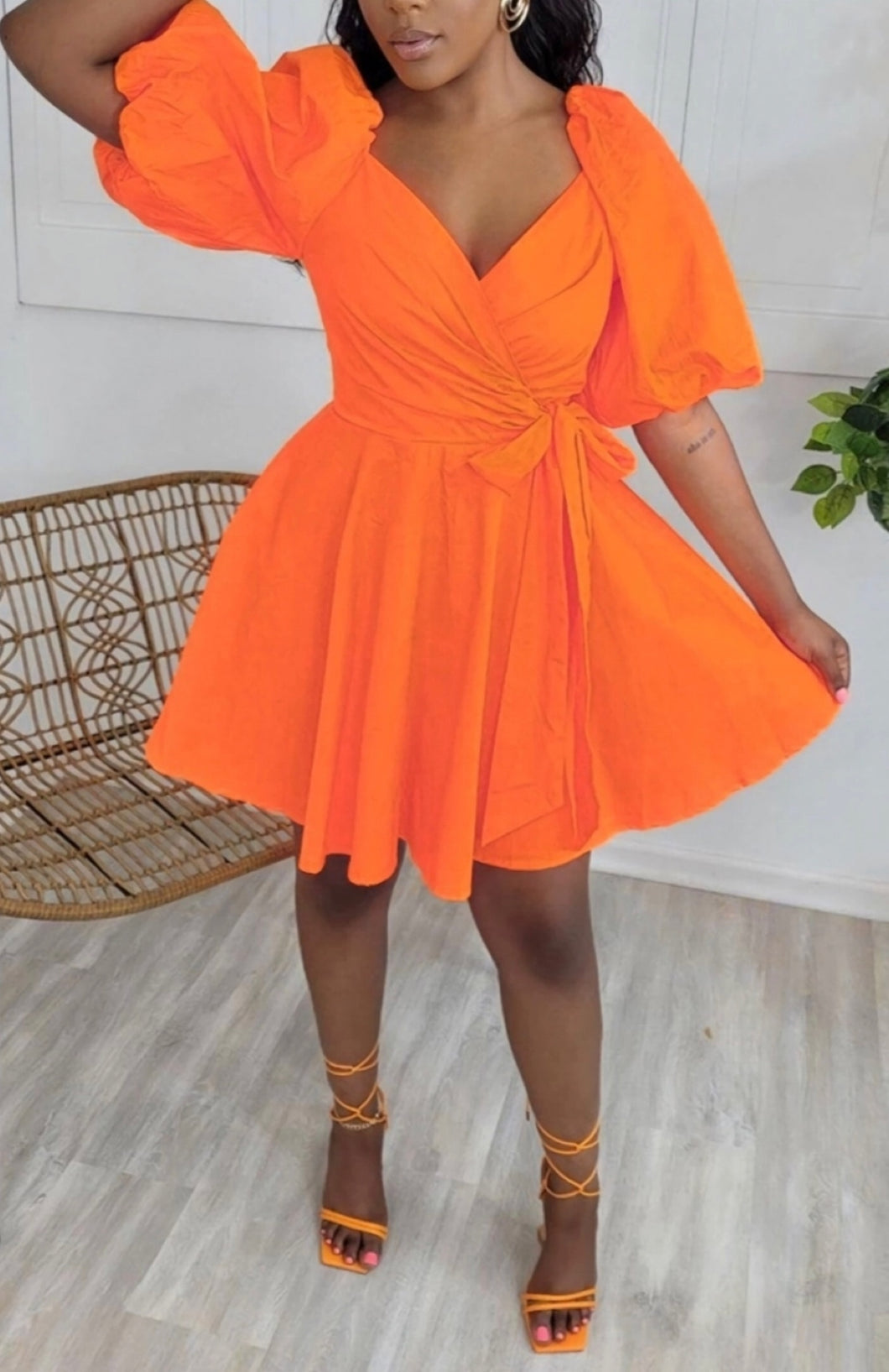 Dress Mini Orange Soft