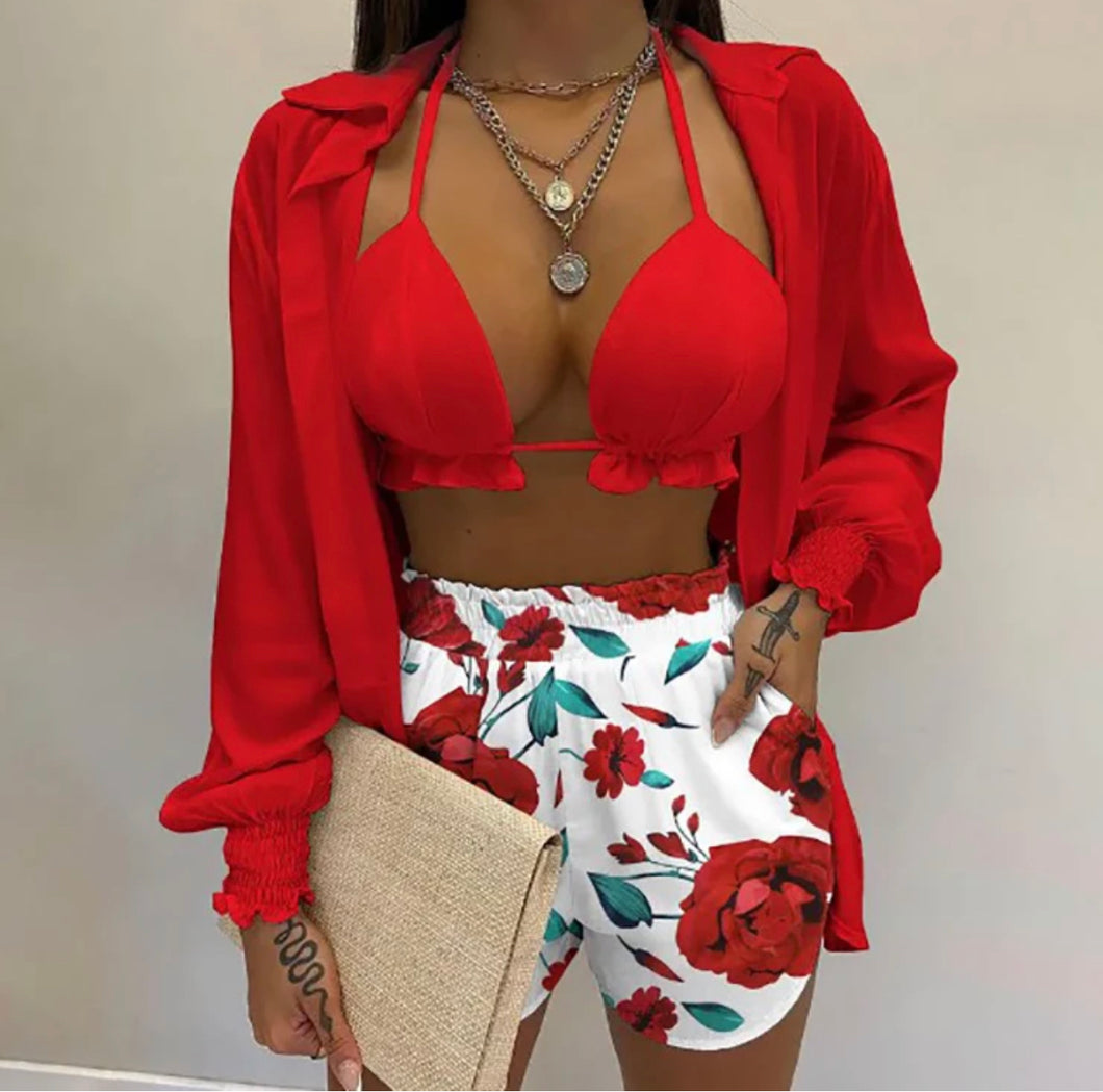 Set  Red short