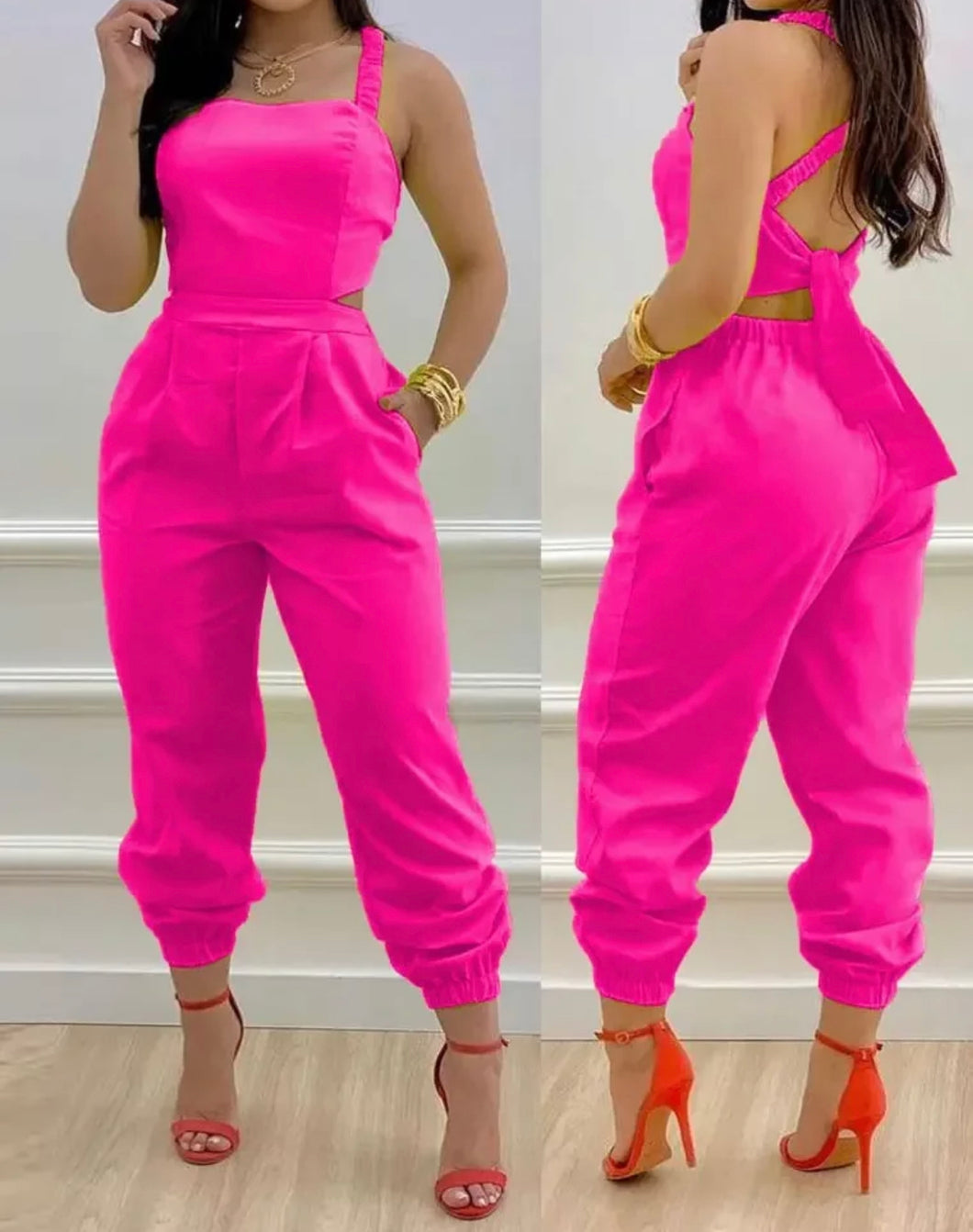 Jumpsuit zara Magenta